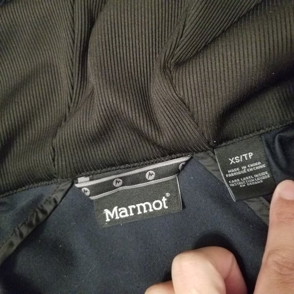 Marmot Women Rain Hooded Jacket Black Light Winter/Fall Coat - Picture 6 of 12